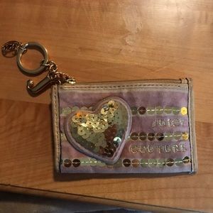 COPY - Juicy Couture velour, leather, and sequin wallet
